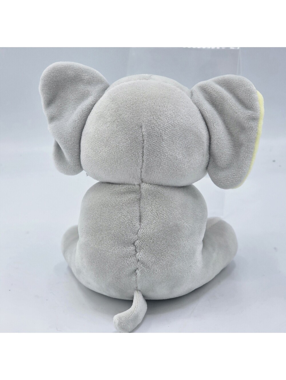 TY Baby Gray Yellow Bubbles the Elephant Soft 6" Stuffed Animal Toy - Picture 3 of 4